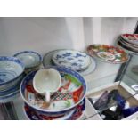 A QUANTITY OF CHINESE AND JAPANESE CHINA WARES.