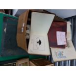 A LARGE COLLECTION OF VARIOUS ANTIQUE AND LATER EPHEMERA , SKETCH BOOKS, SCRAPS ETC.