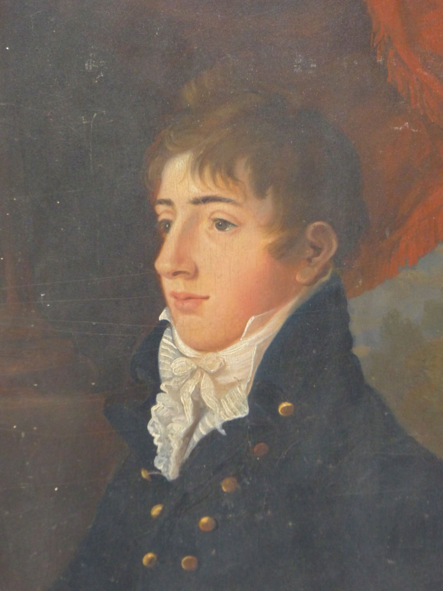 EARLY 19TH CENTURY ENGLISH SCHOOL, PORTRAIT OF A YOUNG GENTLEMAN, OIL ON PANEL. 21 X 28 cm. - Image 4 of 11