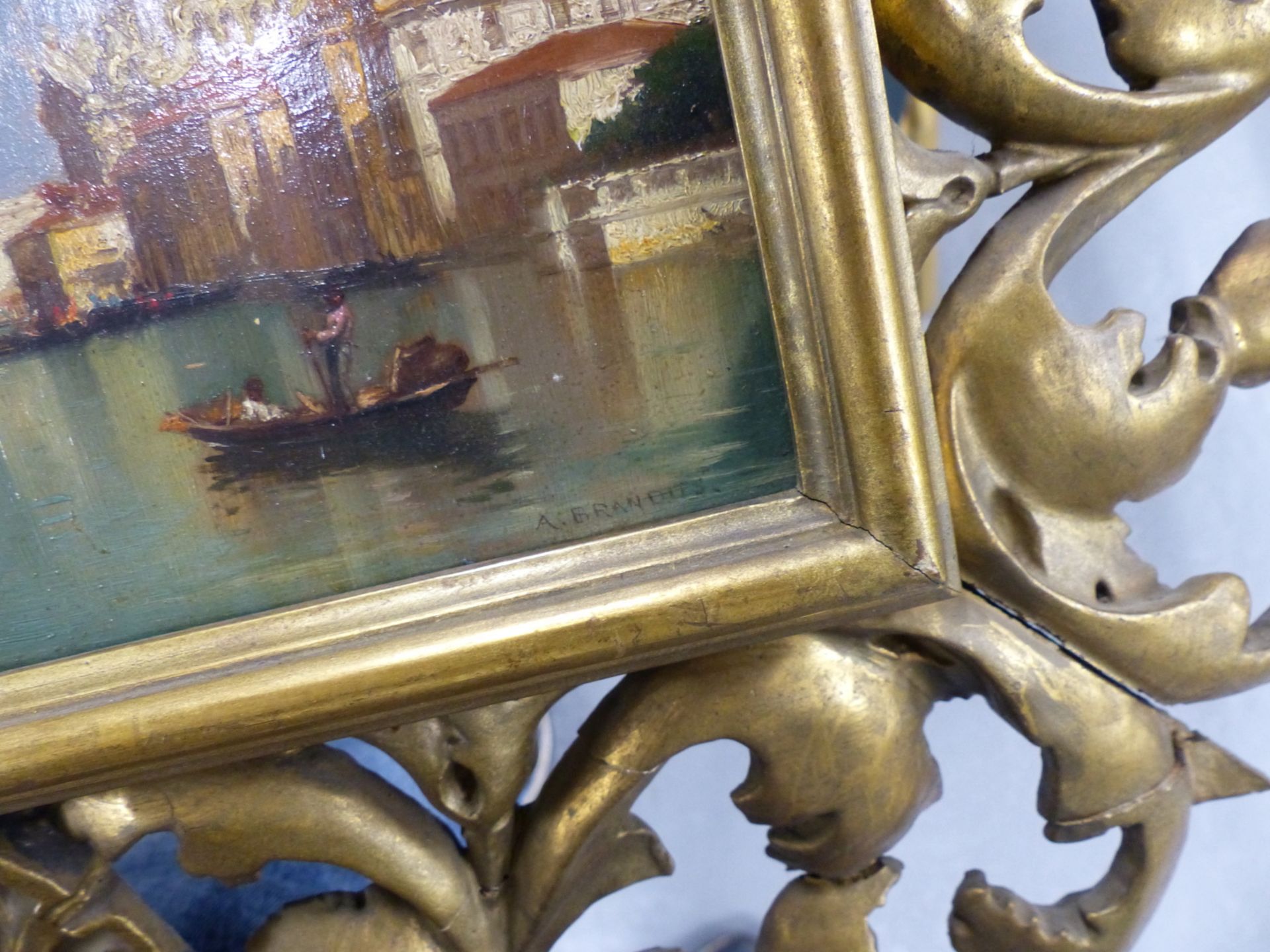 ATTRIB. ANTONIETTA BRANDEIS (1848-1926). THE GRAND CANAL, VENICE, OIL ON PANEL, BEARS SIGNITURE - Image 4 of 24