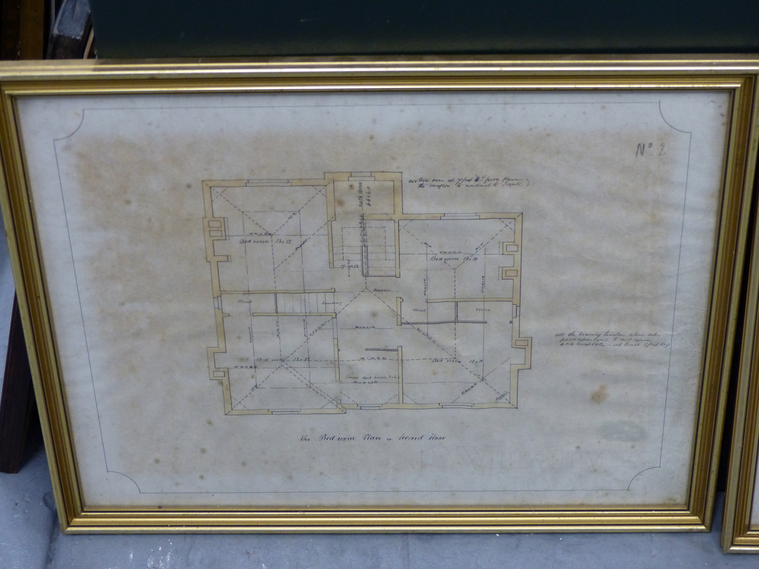 ARCHITECTURAL PLANS, AN INTERESTING SET OF MID 19TH CENTURY ARCHITECTS PLANS FOR AN IMPRESSIVE - Image 5 of 7