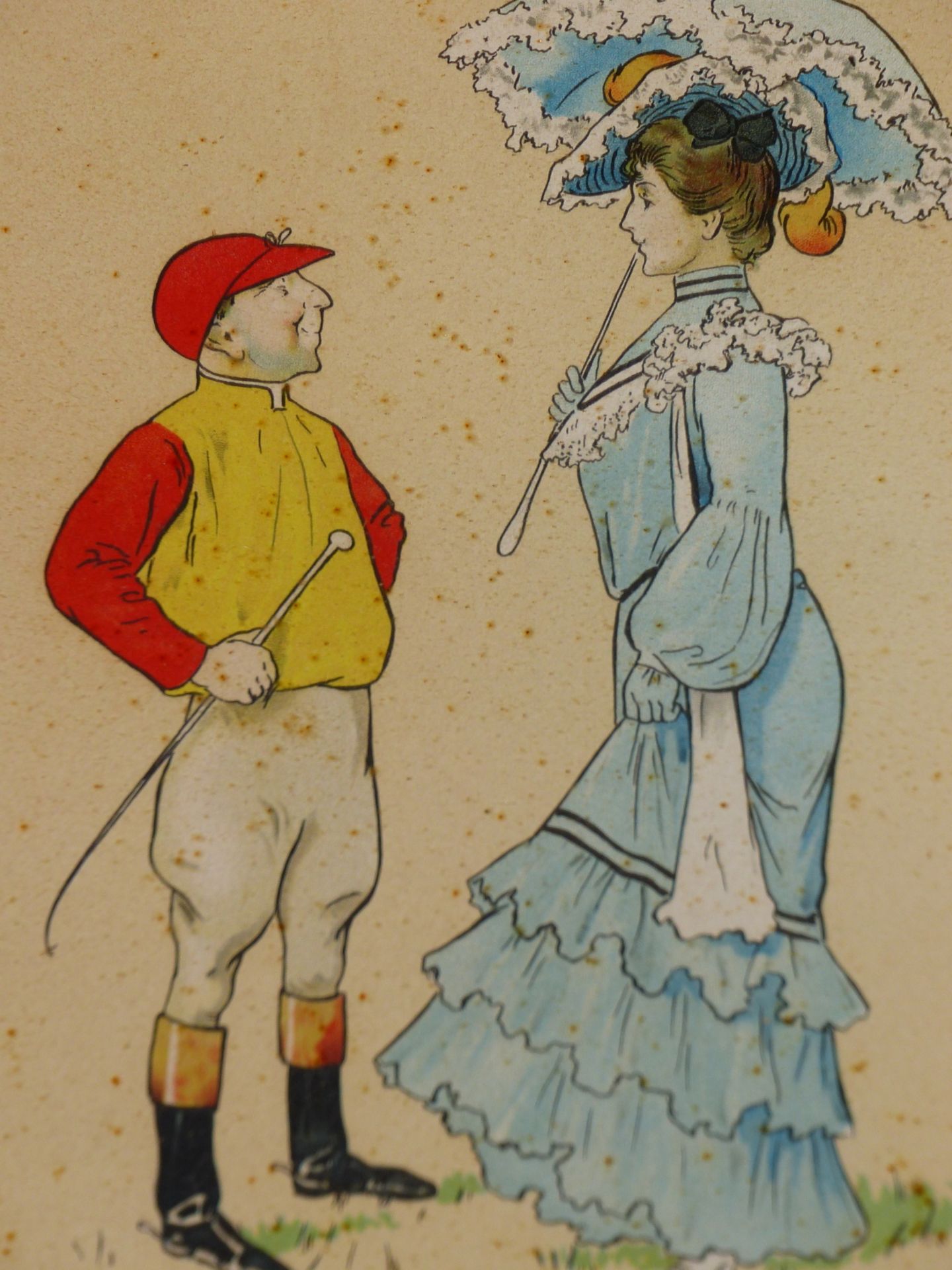 AFTER VICTOR VENNER, A PAIR OF COLOUR PRINTS, THE JOCKEY'S TRAINER & THE HUNTSMAN'S MEET 19 X 25 cm - Image 2 of 4