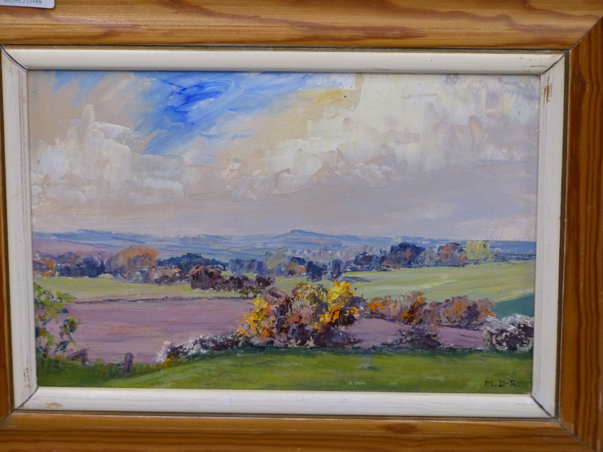 " MDR" 20TH CENTURY ENGLISH SCHOOL, LANDSCAPE WITH TREES, MONOGRAMMED LOWER RIGHT, OIL ON BOARD 25 X - Image 7 of 8