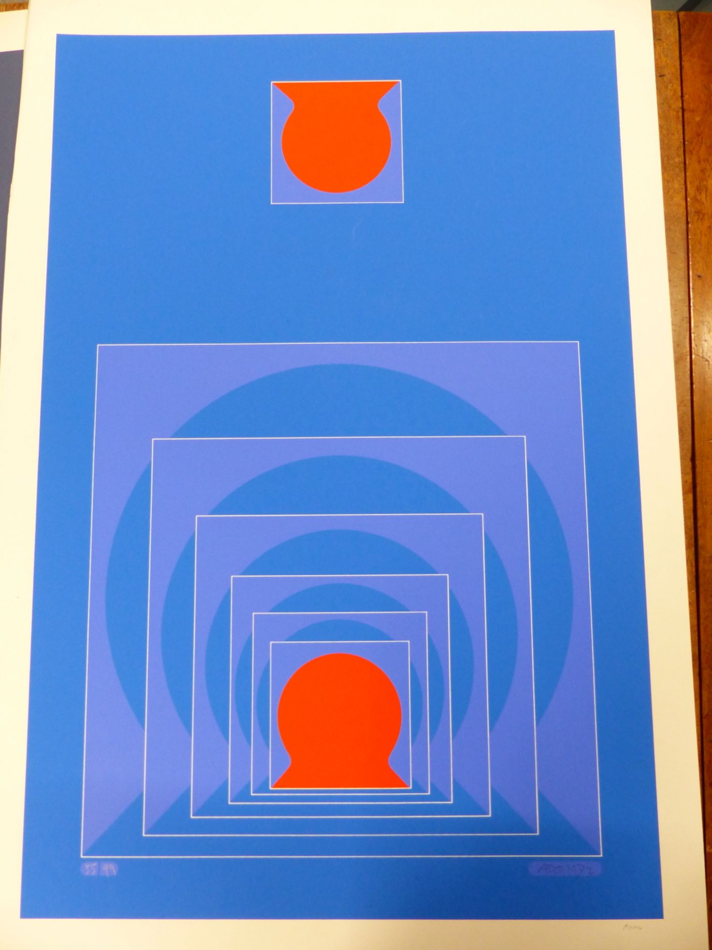 SATO ADO (1936-1994) ARR. "ASAM" SERIGRAPH PRINT, PENCIL SIGNED LTD EDITION 86/99. DATED 1972. 48 - Image 6 of 8