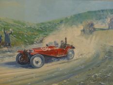 RODNEY DIGGENS (B 1937), ARR. NUVOLARI AND CAMPAGNONI IN AN ALFA ROMEO 8C-2300 MM ON THE FUTA