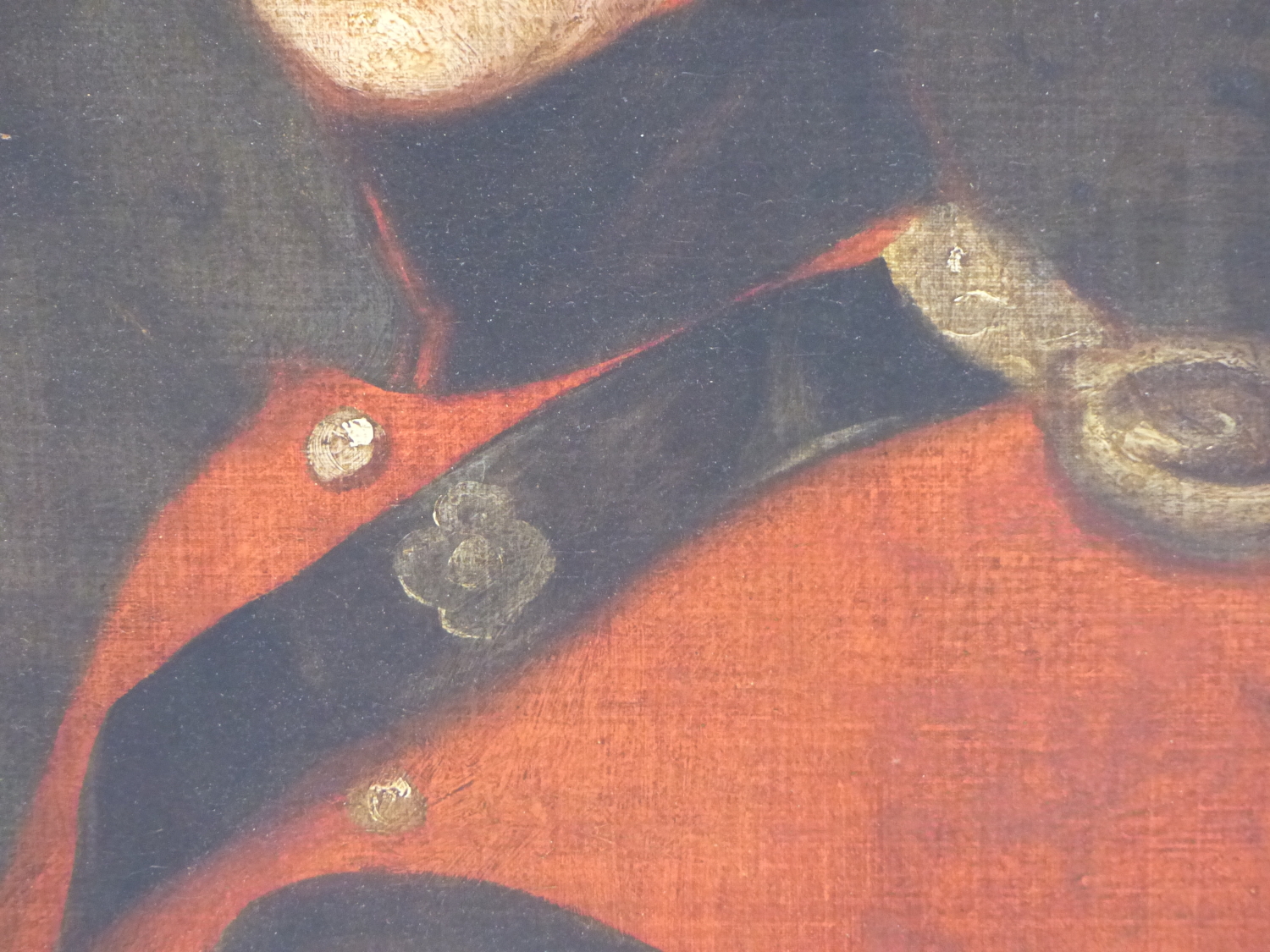 19TH CENTURY ENGLISH SCHOOL, PORTRAIT OF AN OFFICER, OIL ON CANVAS. 58.5 x 48cms. - Image 4 of 9