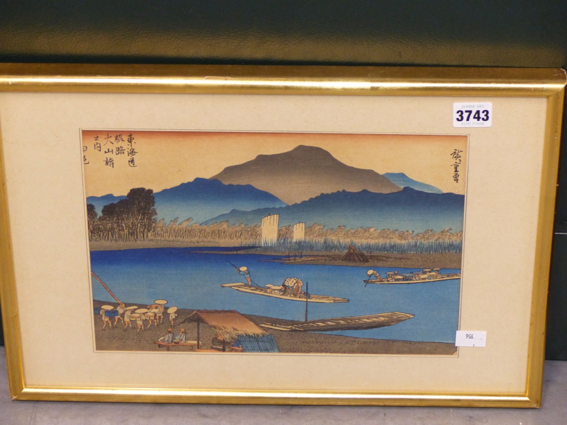 JAPANESE SCHOOL EARLY 20TH CENTURY. A GROUP OF THREE COLOUR PRINTS DEPICTING RURAL SCENES.31 X 22 - Image 7 of 9