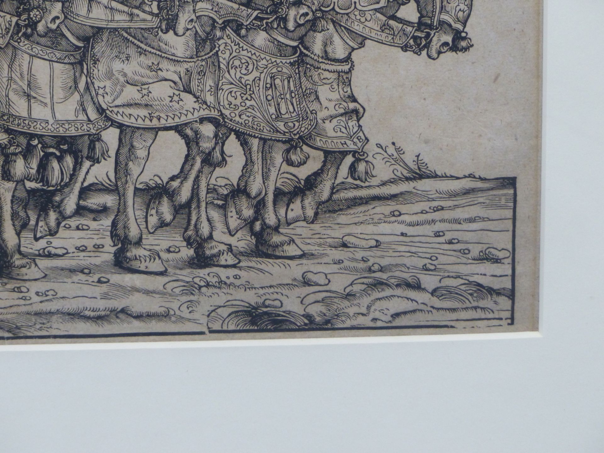 AFTER HANS BURGKMAIR (1473-1531) THE TRIUMPHAL PROCESSION OF MAXIMILIAN INTO AUGSBURG- WOODCUT- - Image 9 of 11