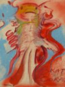 McCARTNEY ( 20TH CENTURY) ARR. SKATE CORPSE. COLOUR WASH AND PASTEL ON PAPER, SIGNED AND DATED '60 L