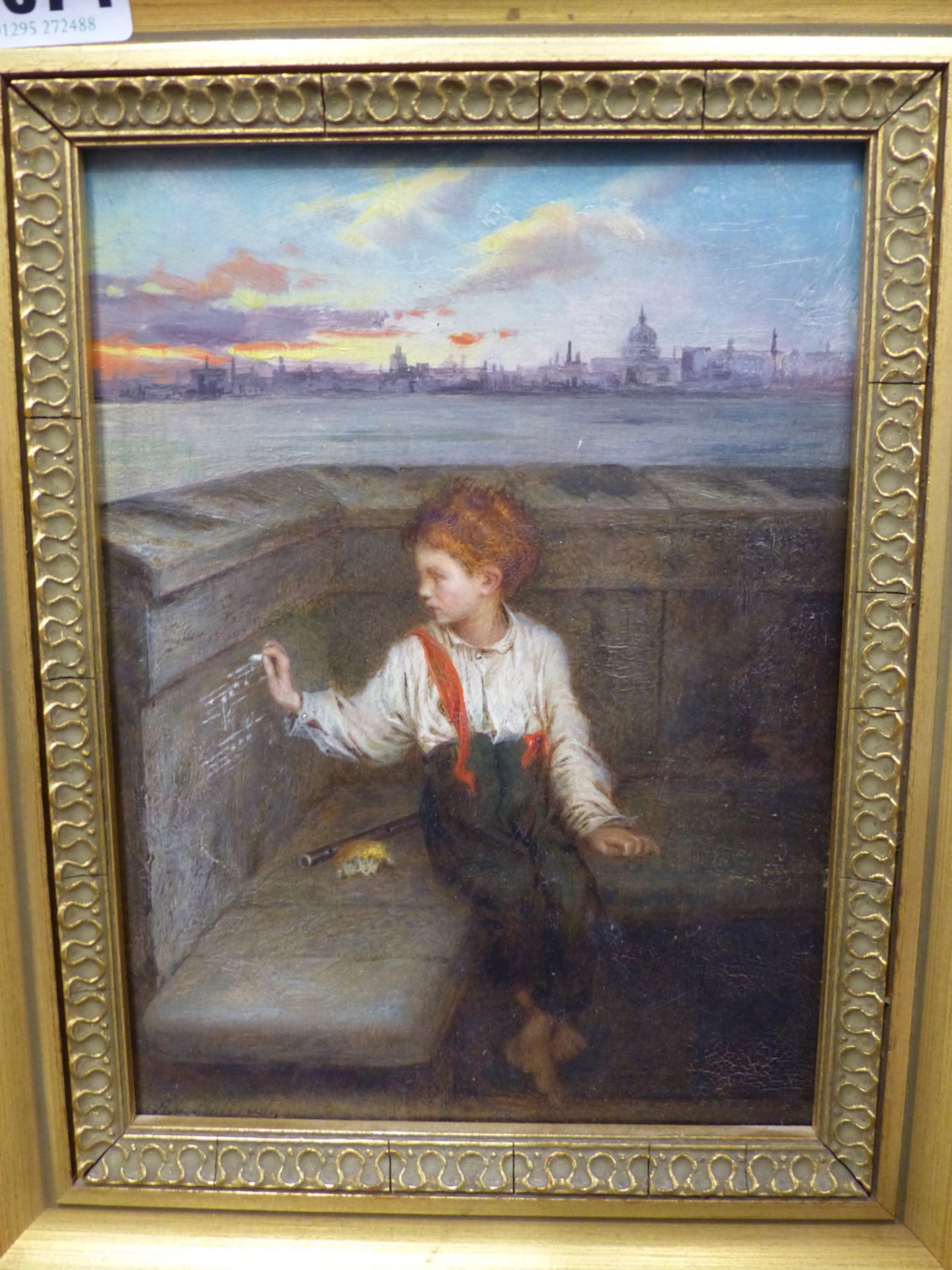 AUGUSTUS EDWIN MULREADY (1844-1886)- A YOUNG BEGINNER, OIL ON PREPARED PANEL, SIGNED L/L, - Image 2 of 5