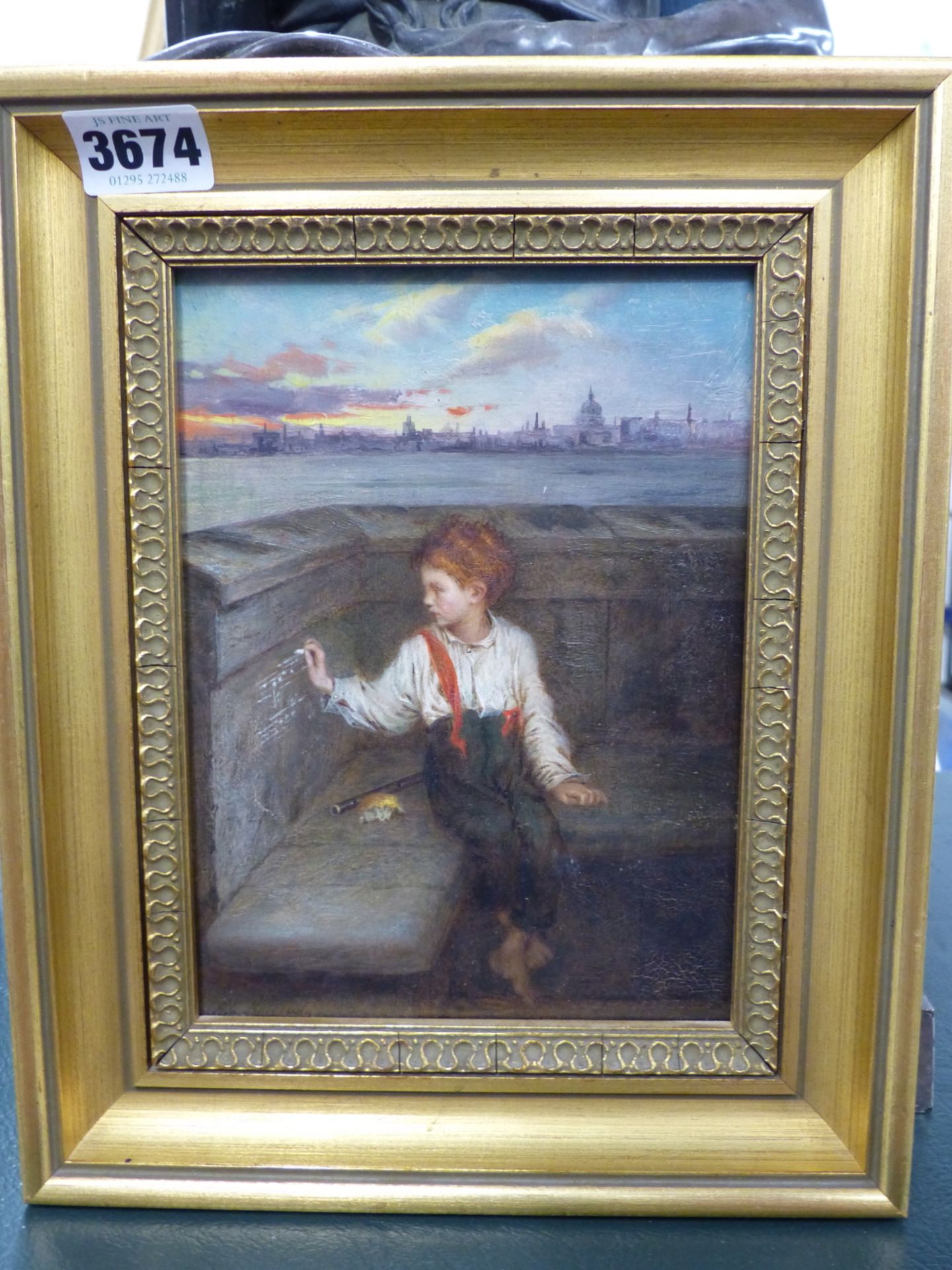 AUGUSTUS EDWIN MULREADY (1844-1886)- A YOUNG BEGINNER, OIL ON PREPARED PANEL, SIGNED L/L, - Image 3 of 5