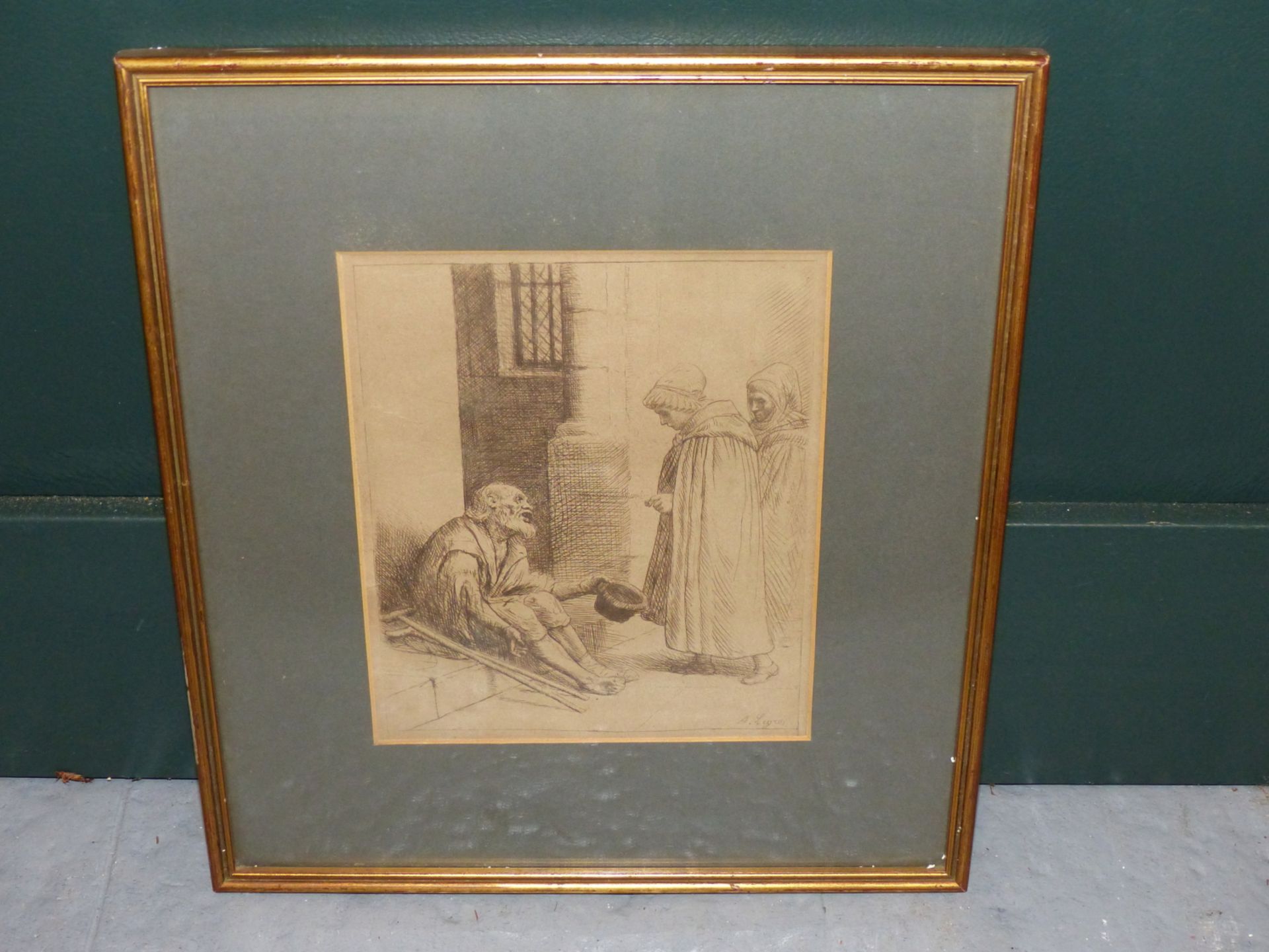 ALPHONSE LEGROS (1837-1911). LE BAPTEME (THE CHRISTENING/BAPTISM). ETCHING. 28 X 22 cm. TOGETHER - Image 3 of 3