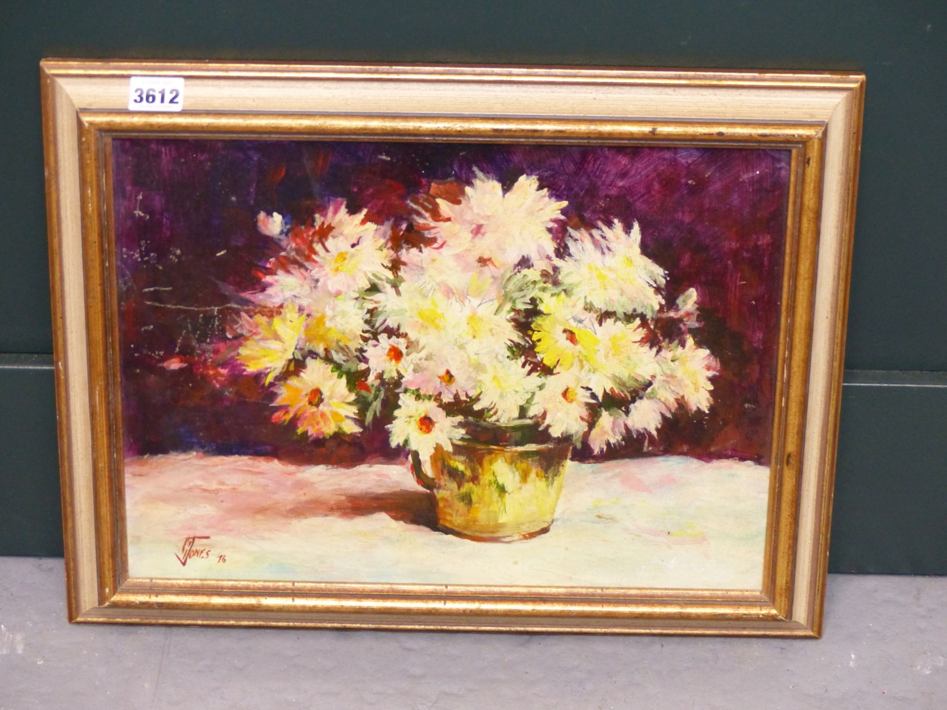 G B JONES ( 20TH CENTURY CANADIAN ) (ARR) STILL LIFE OF FLOWERS, OIL ON BOARD TOGETHER WITH A - Image 3 of 7