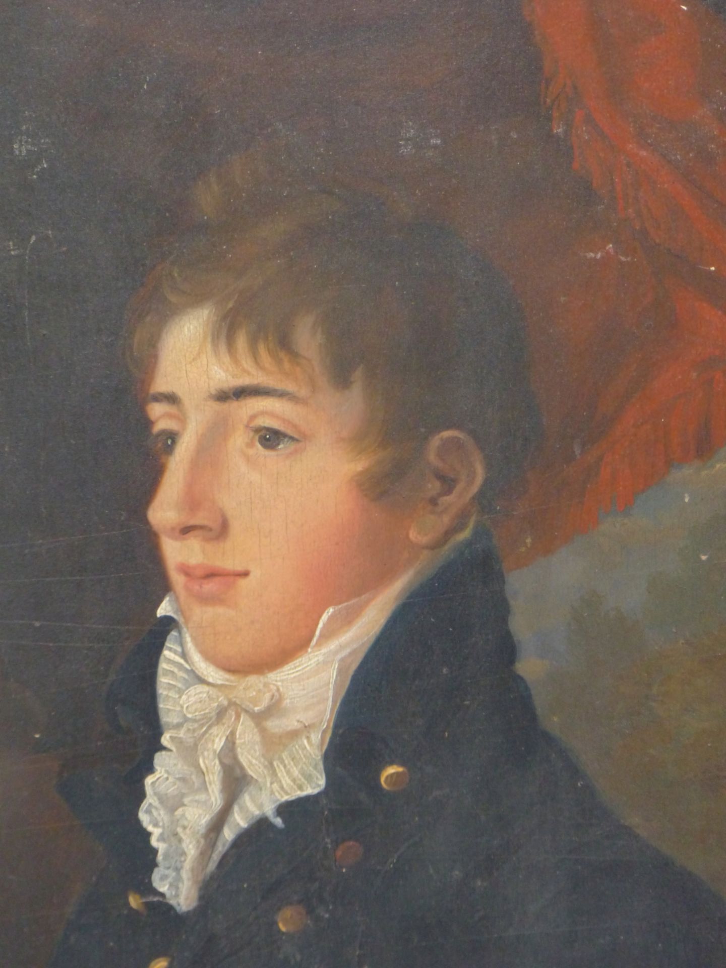 EARLY 19TH CENTURY ENGLISH SCHOOL, PORTRAIT OF A YOUNG GENTLEMAN, OIL ON PANEL. 21 X 28 cm. - Image 3 of 11