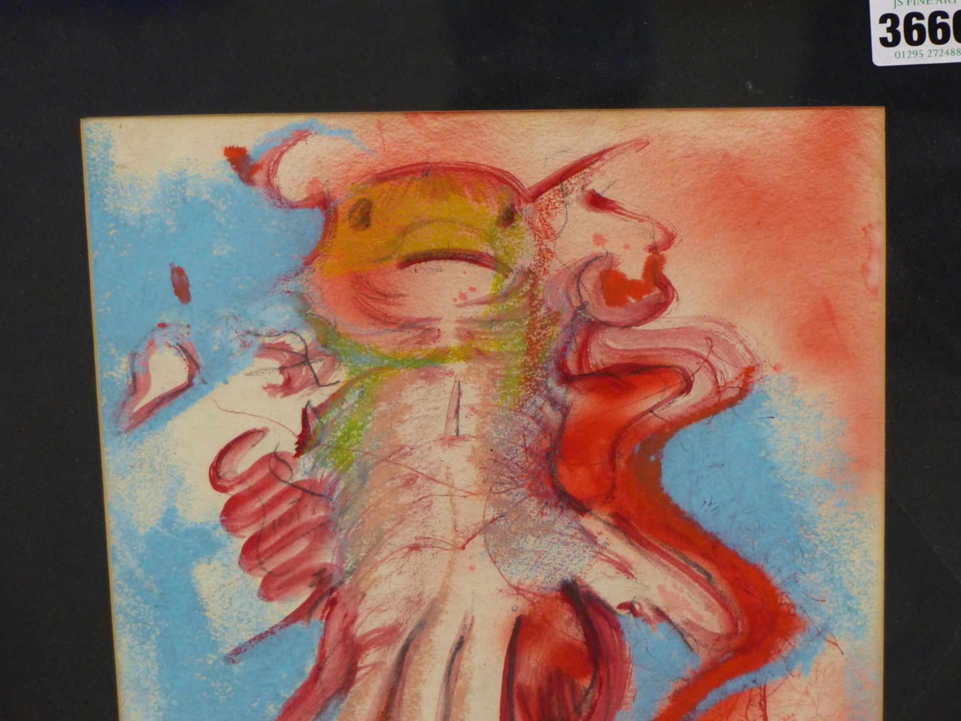 McCARTNEY ( 20TH CENTURY) ARR. SKATE CORPSE. COLOUR WASH AND PASTEL ON PAPER, SIGNED AND DATED '60 L - Image 6 of 6