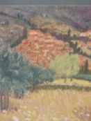 MARJORIE VIVIAN (20TH CENTURY) ARR. SEILLANS, PROVENCE. PASTEL. SIGNED AND TITLED, DATED '82. 38 X