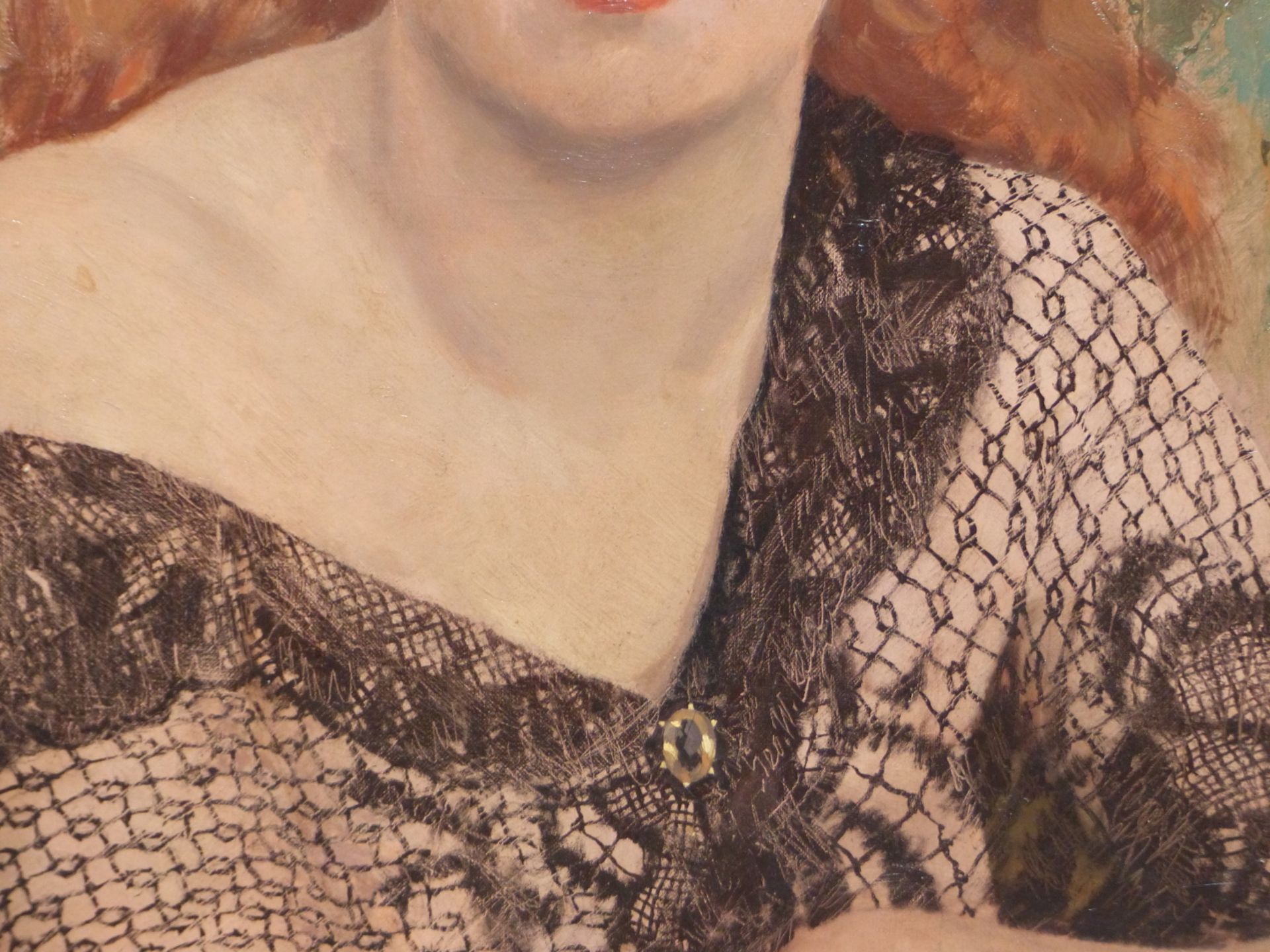 GEORGE WILLIAM LEECH ( 1894-1966) (ARR)) PORTRAIT OF A LADY "JEAN" OIL ON CANVAS, SIGNED LOWER RIGHT - Bild 6 aus 11