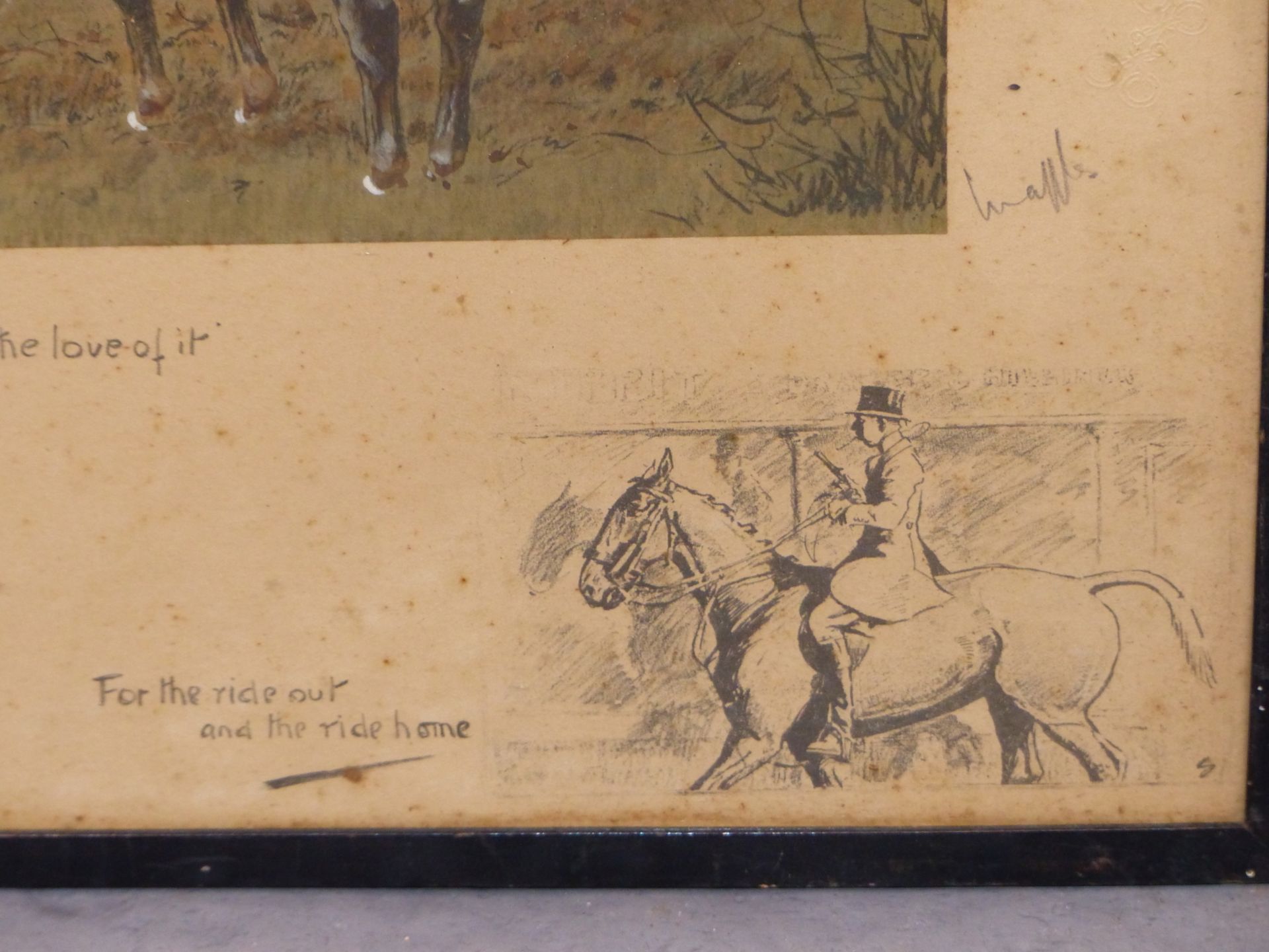 SNAFFLES- CHARLES JOHNSON PAYNE. "FOXCATCHERS" WITH REMARQUE "FOR THE RIDE OUT AND THE RIDE HOME". - Image 4 of 9