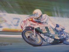 RODNEY DIGGENS (B 1937), ARR. MIKE HAILWOOD WINNING THE 1978 ISLE OF MAN T.T. ON A DUCATI,