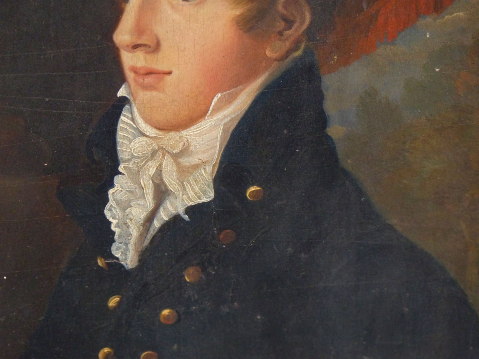 EARLY 19TH CENTURY ENGLISH SCHOOL, PORTRAIT OF A YOUNG GENTLEMAN, OIL ON PANEL. 21 X 28 cm. - Image 6 of 11