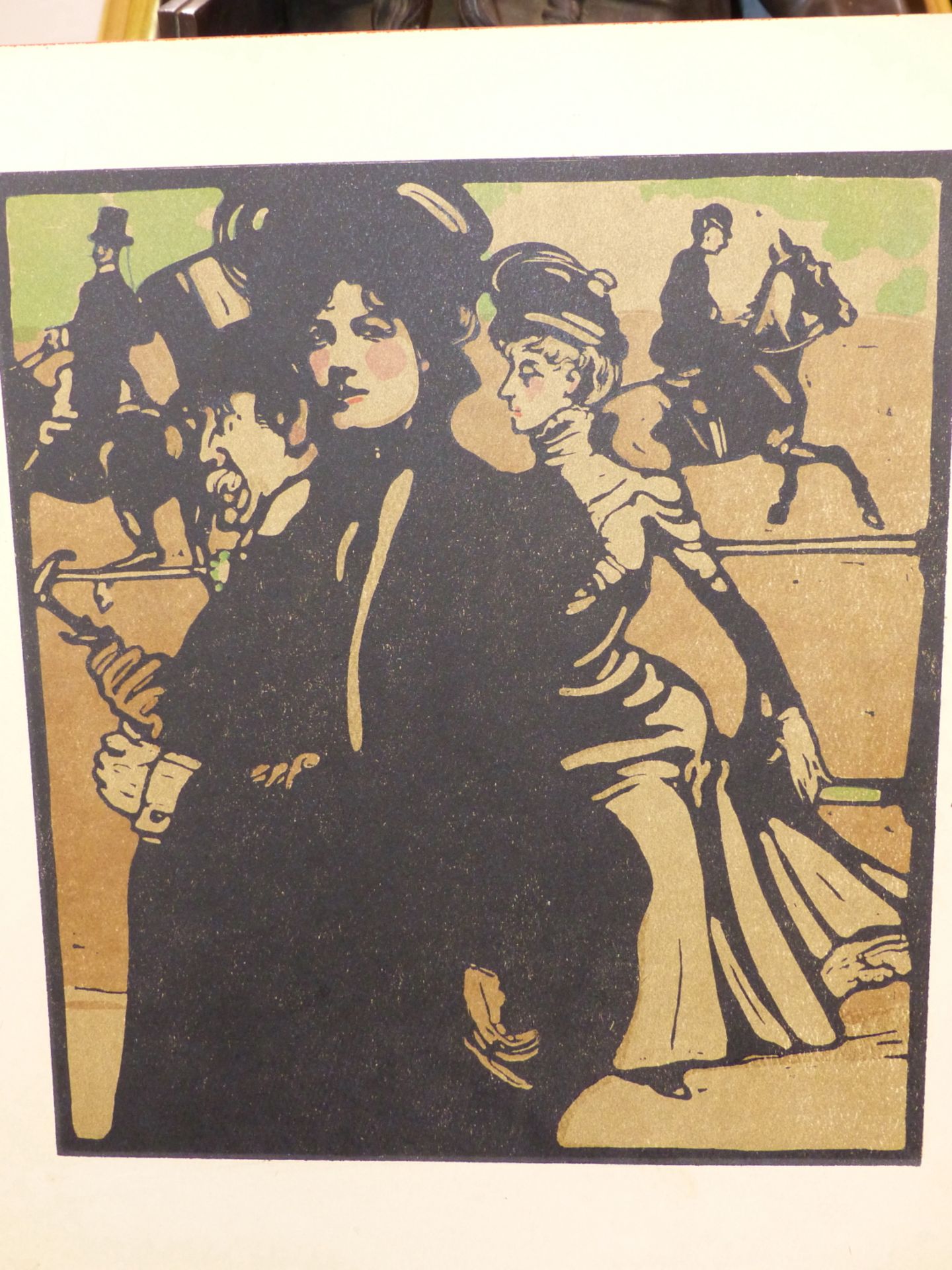 WILLIAM NICHOLSON, (1872-1949) FOUR COLOUR PRINTS ALL TITLED VERSO, HAWKER, LADY, POLICEMAN & DRUM - Image 3 of 4