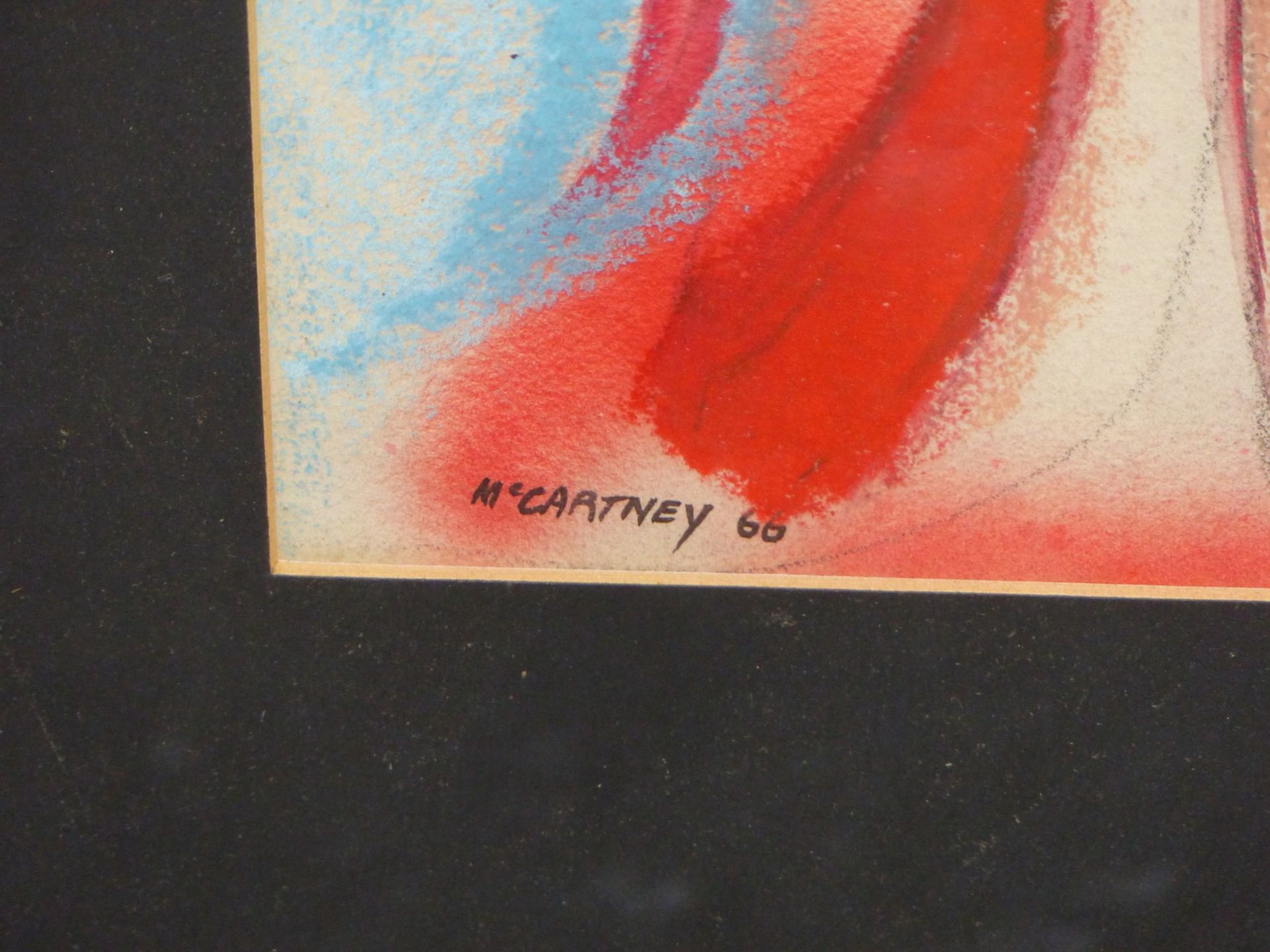 McCARTNEY ( 20TH CENTURY) ARR. SKATE CORPSE. COLOUR WASH AND PASTEL ON PAPER, SIGNED AND DATED '60 L - Image 4 of 6