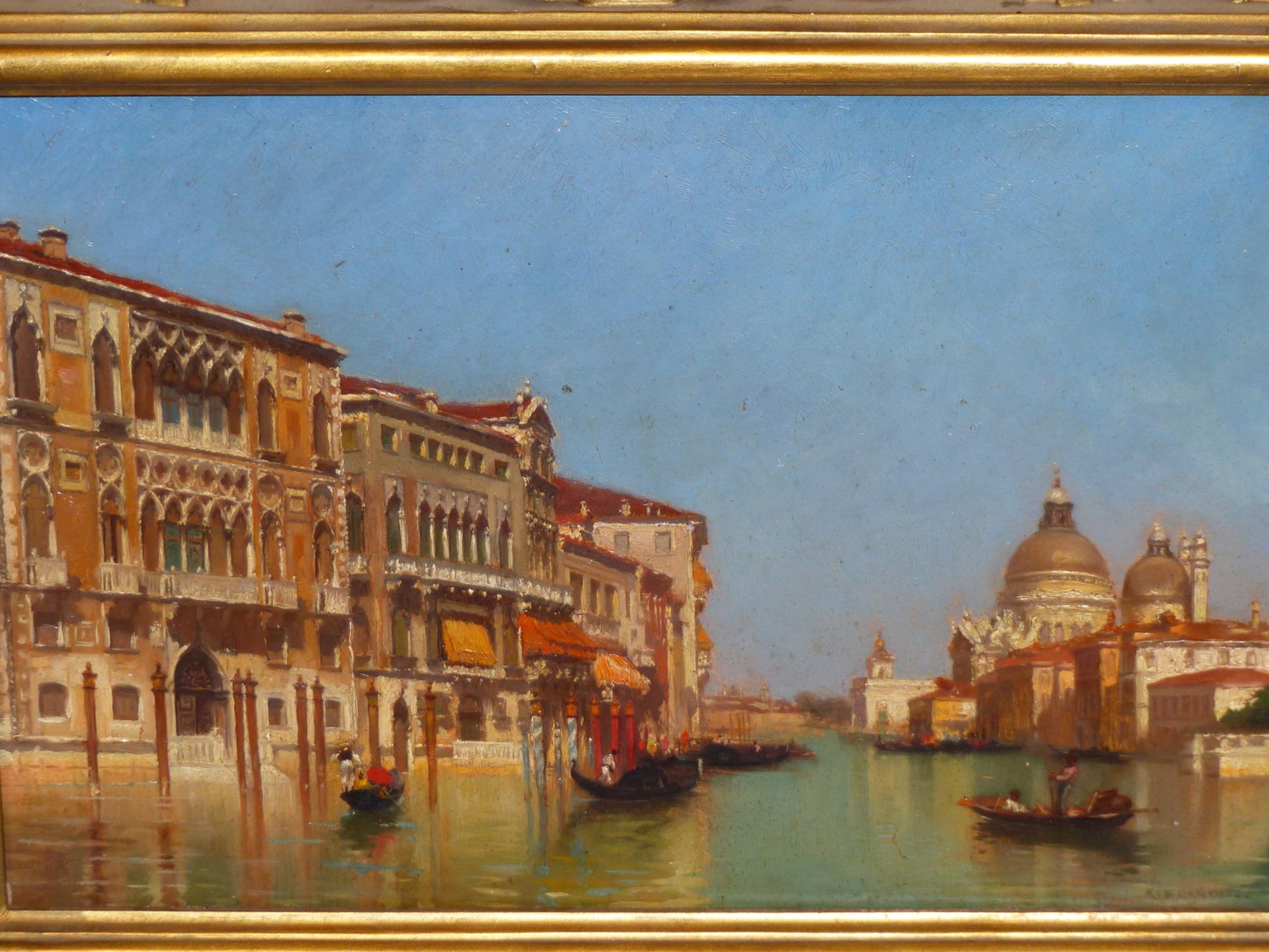 ATTRIB. ANTONIETTA BRANDEIS (1848-1926). THE GRAND CANAL, VENICE, OIL ON PANEL, BEARS SIGNITURE - Image 2 of 24