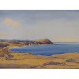 SAM MCLARNON (1923-2013) ARR. IRISH COASTAL SCENE. WATERCOLOUR, SIGNED LOWER RIGHT. 46 X 28 cm.