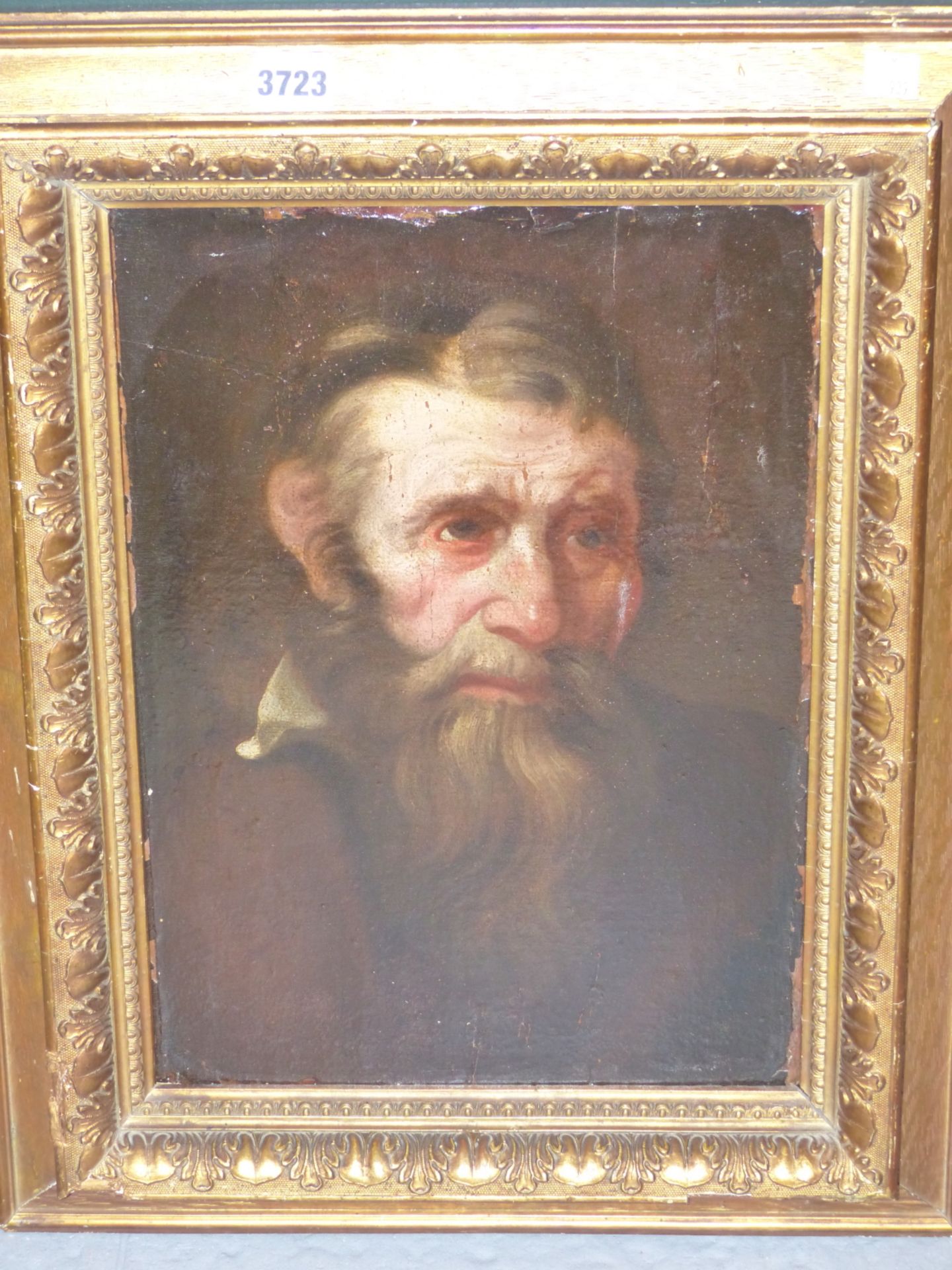 17TH/ 18TH CENTURY OLD MASTER SCHOOL. PORTRAIT OF A BEARDED MAN OIL ON PANEL. 28 X 39 cm. - Image 2 of 8