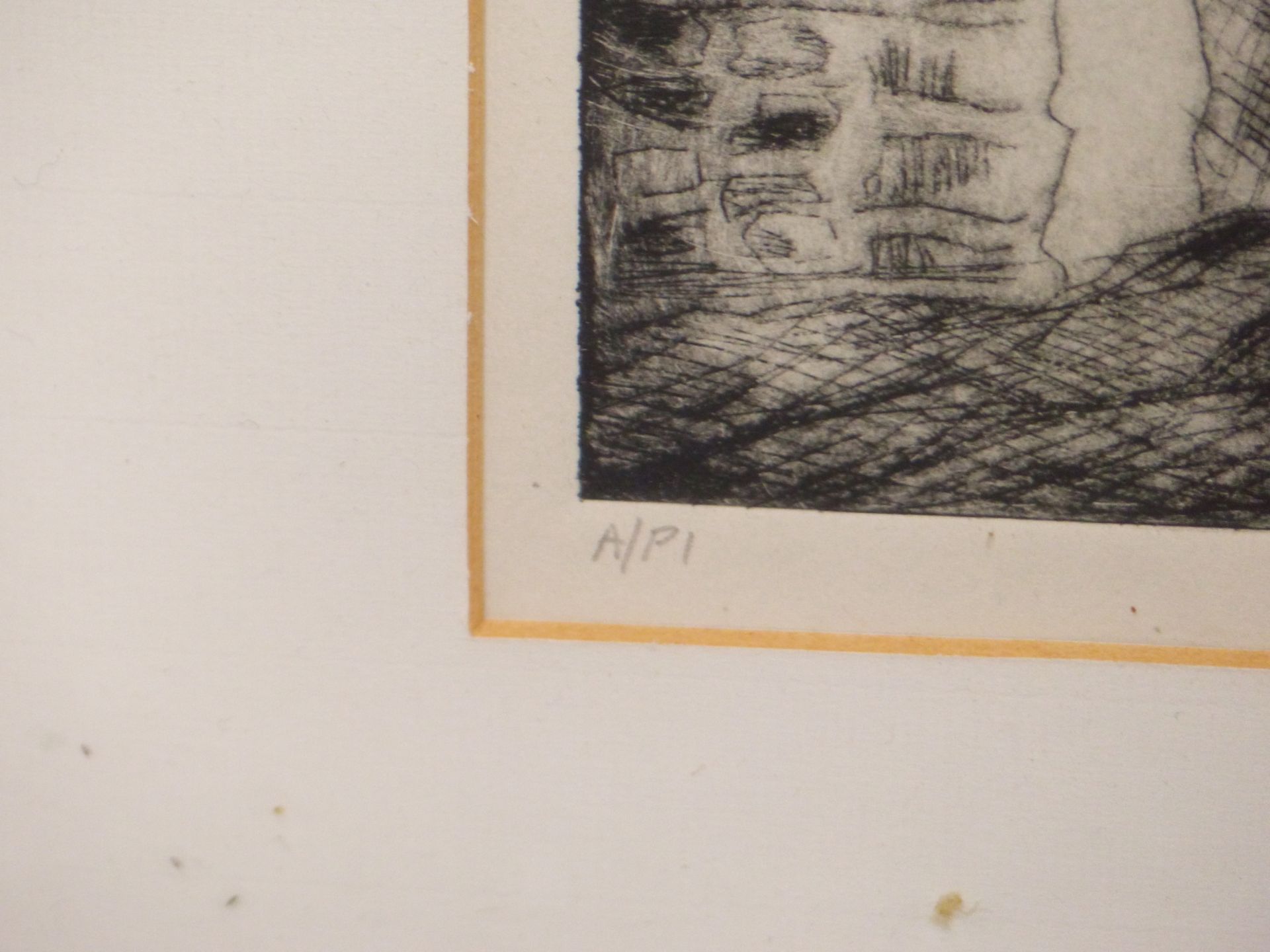 EILEEN DAY (20TH CENTURY) ARR.THE BARN, HEBLY. PENCIL SIGNED ARTIST PROOF ETCHING.21 X 28 cm. - Image 4 of 6