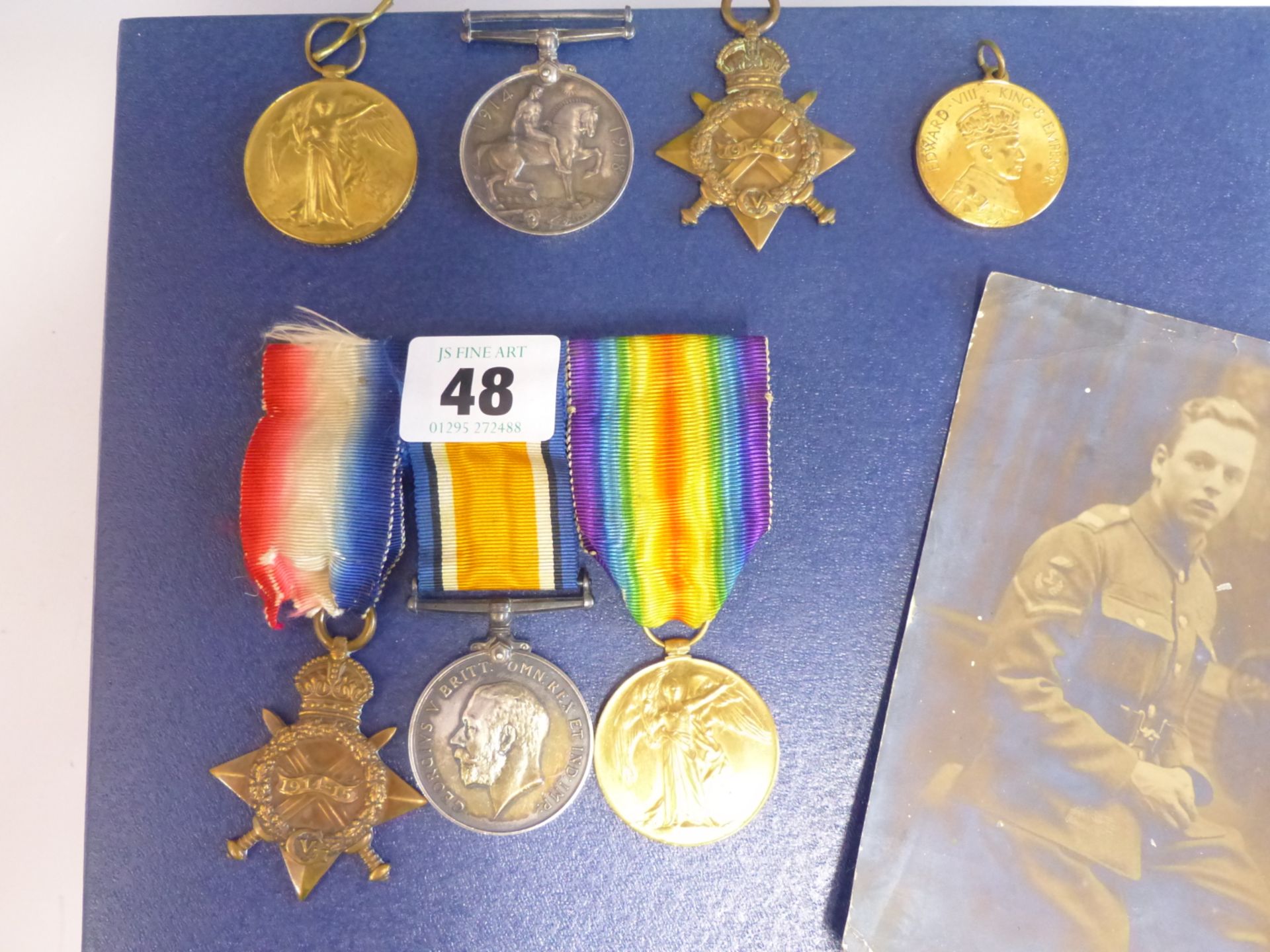 A GROUP OF FIRST WAR MEDAL TO LIEUT./ CAPTAIN J. THORNBER EAST LANCASHIRE REGIMENT. AND A SIMILAR - Bild 2 aus 6