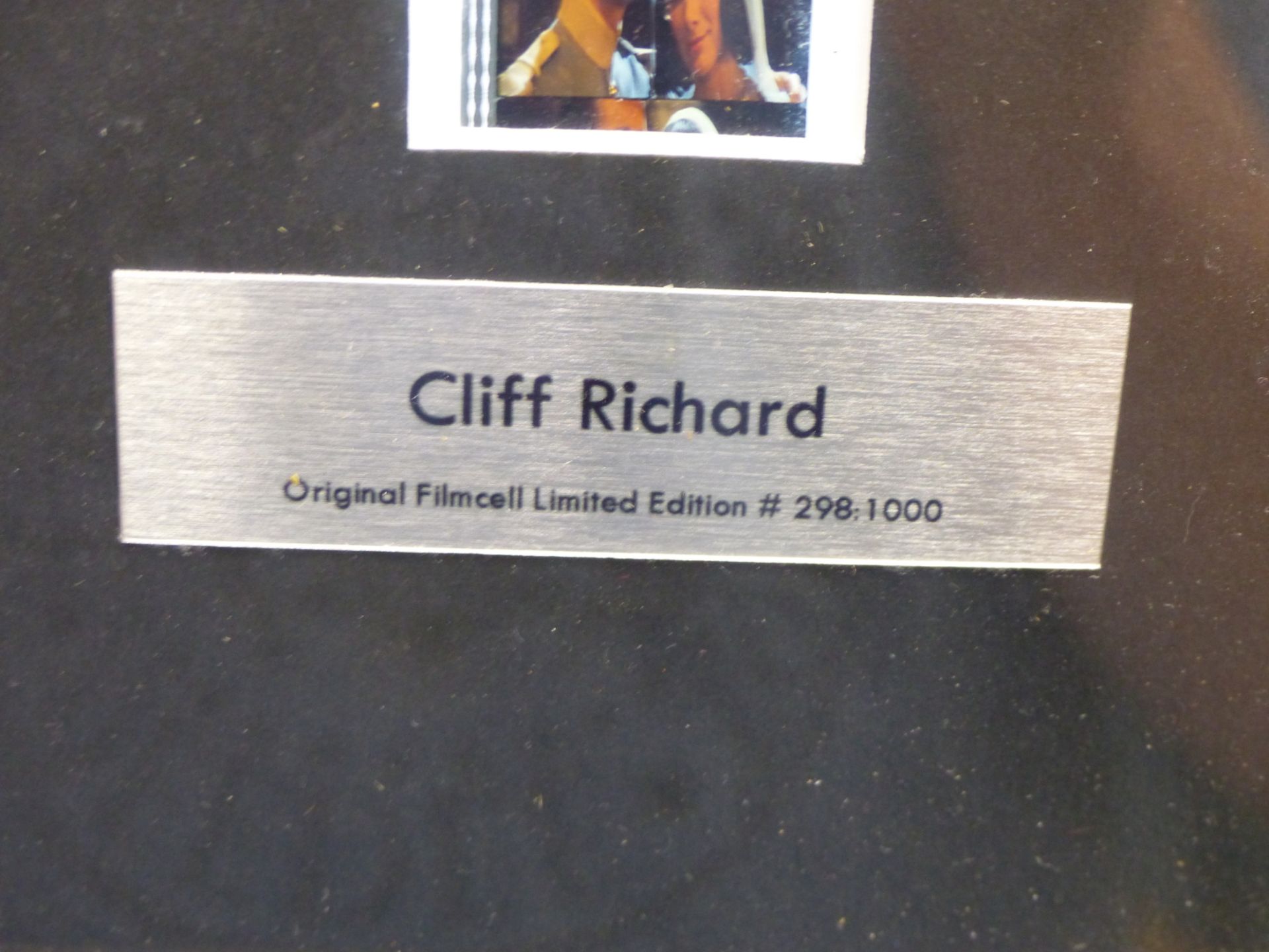 A CLIFF RICHARD ORIGINAL FILMCELL EDITION # 298:1000 AND A CLIFF RICHARD PURSE. - Image 4 of 5
