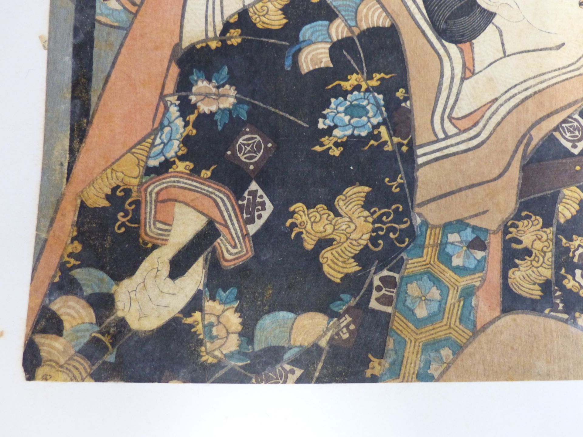 A 19TH CENTURY JAPANESE WOODBLOCK PRINT AFTER TOYUKUNI III. - Image 6 of 7