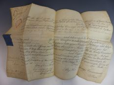 ROYALTY / MILITARY INTEREST A GEORGE III SIGNED DOCUMENT OF MILITARY PROMOTION TO JOHN MEAD OF THE
