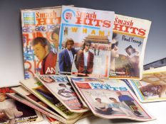 A COLLECTION OF VINTAGE 1980'S SMASH HITS MAGAZINES.