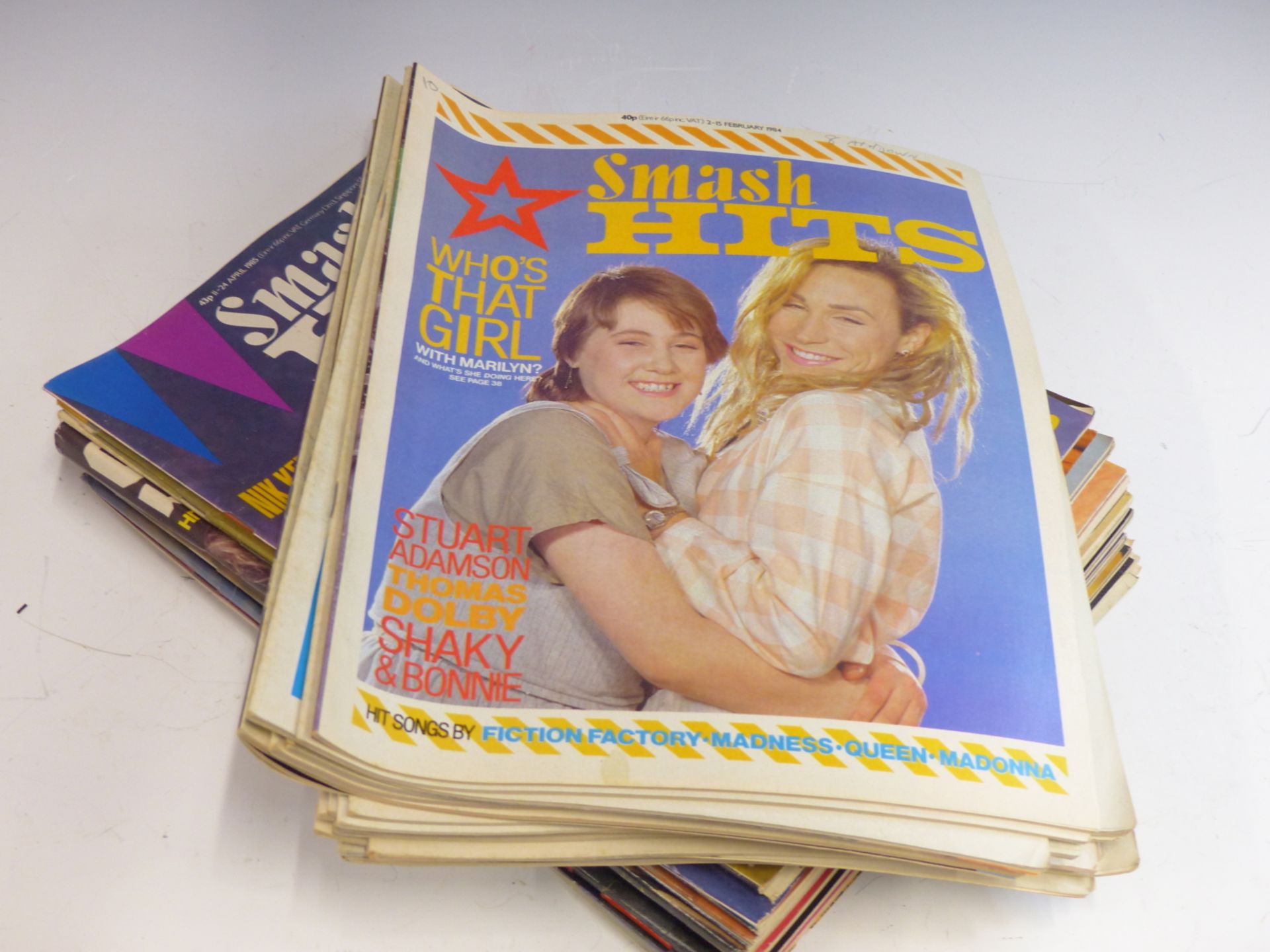 A COLLECTION OF VINTAGE 1980'S SMASH HITS MAGAZINES. - Image 2 of 4