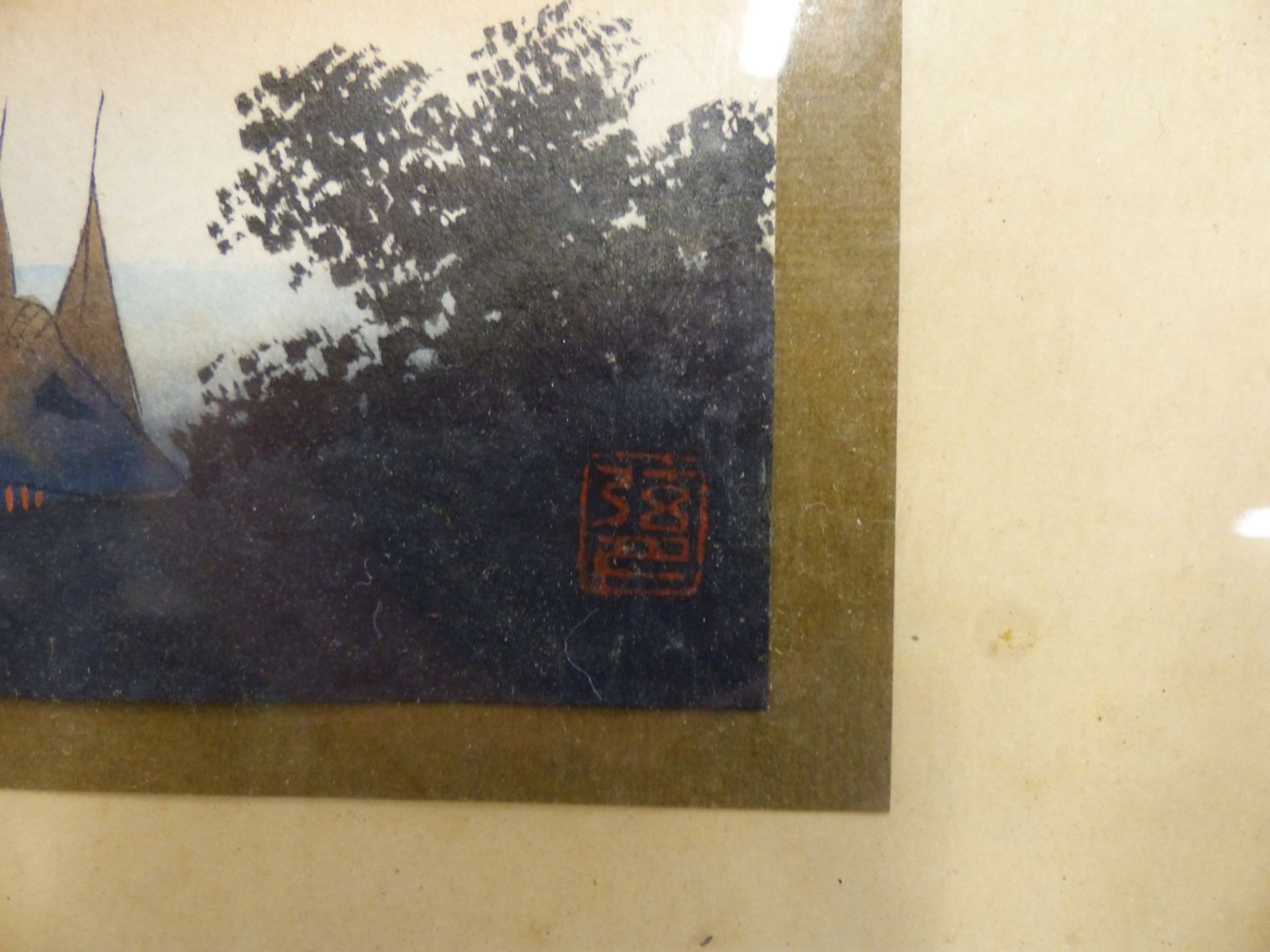 A PAIR OF EARLY 20th CENTURY ORIENTAL SMALL WATER COLOURS. - Bild 4 aus 4