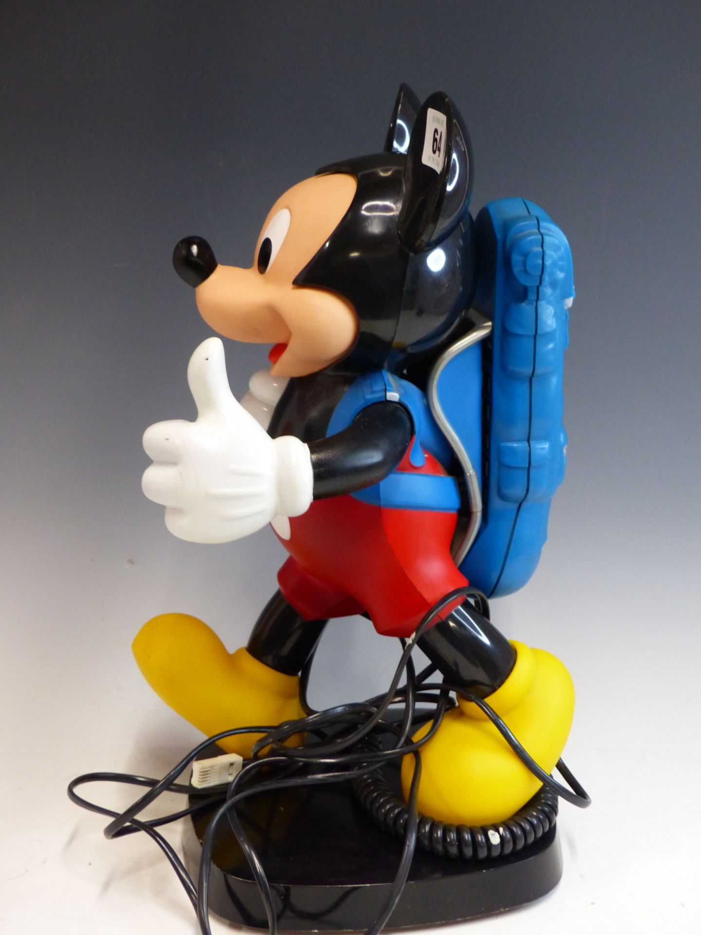 A VINTAGE TYCO WALT DISNEY MICKEY MOUSE TELEPHONE. - Image 2 of 5