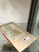 A PLASTIC FRAMED AUTOMAPIC NUMBER OF MAPS OF THE UNITED KINGDOM SELECTED BY BUTTONS AT EACH SIDE
