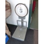 TWO LARGE VINTAGE WEIGHING MACHINE