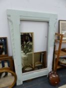 A CONTINENTAL ARTS MOVEMENT PAINTED MIRROR FRAME