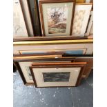 A QUANTITY OF PRINTS MAINLY OF WILDLIFE INCLUDING SIGNED DAVID SHEPHERD (18)