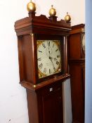 A GEORGIAN 30 HOUR LONG CASE CLOCK BY BIRCH AND MASTERS.