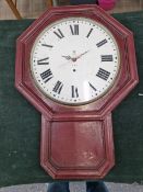 A MODERN GENERAL POST OFFICE MARKED WALL CLOCK, WITH PAINTED DIAL BEARING THE CYPHER OF ELIZABETH II