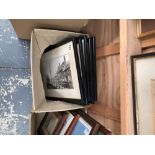 A GROUP OF FIVE ANTIQUE PHOTOGRAPHS OF LOCAL VILLAGES, TWO INSCRIBED "DEDDINGTON"