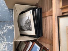 A GROUP OF FIVE ANTIQUE PHOTOGRAPHS OF LOCAL VILLAGES, TWO INSCRIBED "DEDDINGTON"