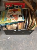 A COLLECTION OF CHILDRENS ANNUALS AND BOOKS TO INCLUDE RUPERT ANNUALS