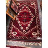 A TURKISH TRIBAL RUG 163 x 102 CM