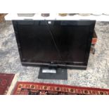 AN LG 93cms WIDE FLAT SCREEN TV WITH REMOTE