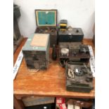 WWII TELEPHONE SET, RECEIVER UNIT, A SUPPLY UNIT RECTIFIER, A CALIBRATIONS CRYSTAL SET, ETC.